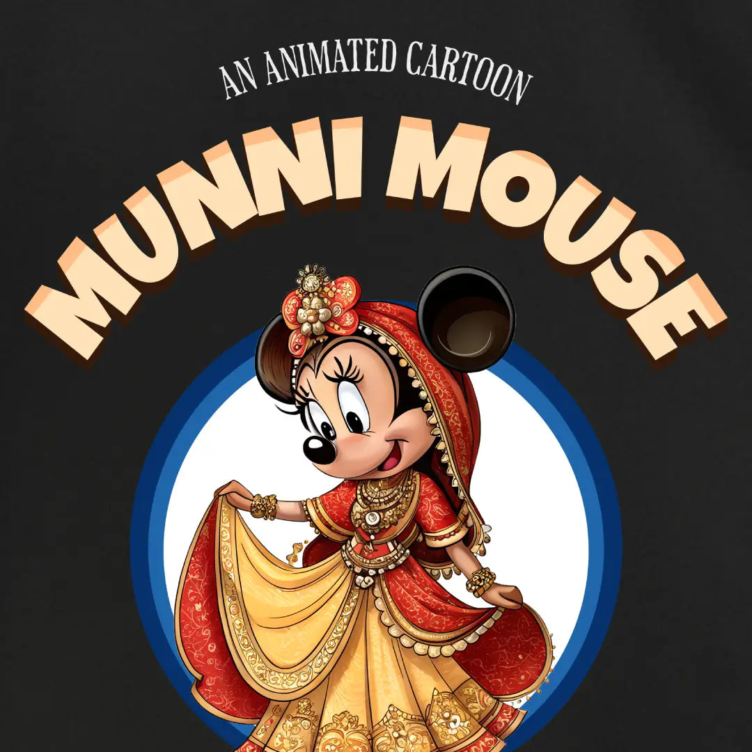 Munni Mouse Classic Red Lehenga