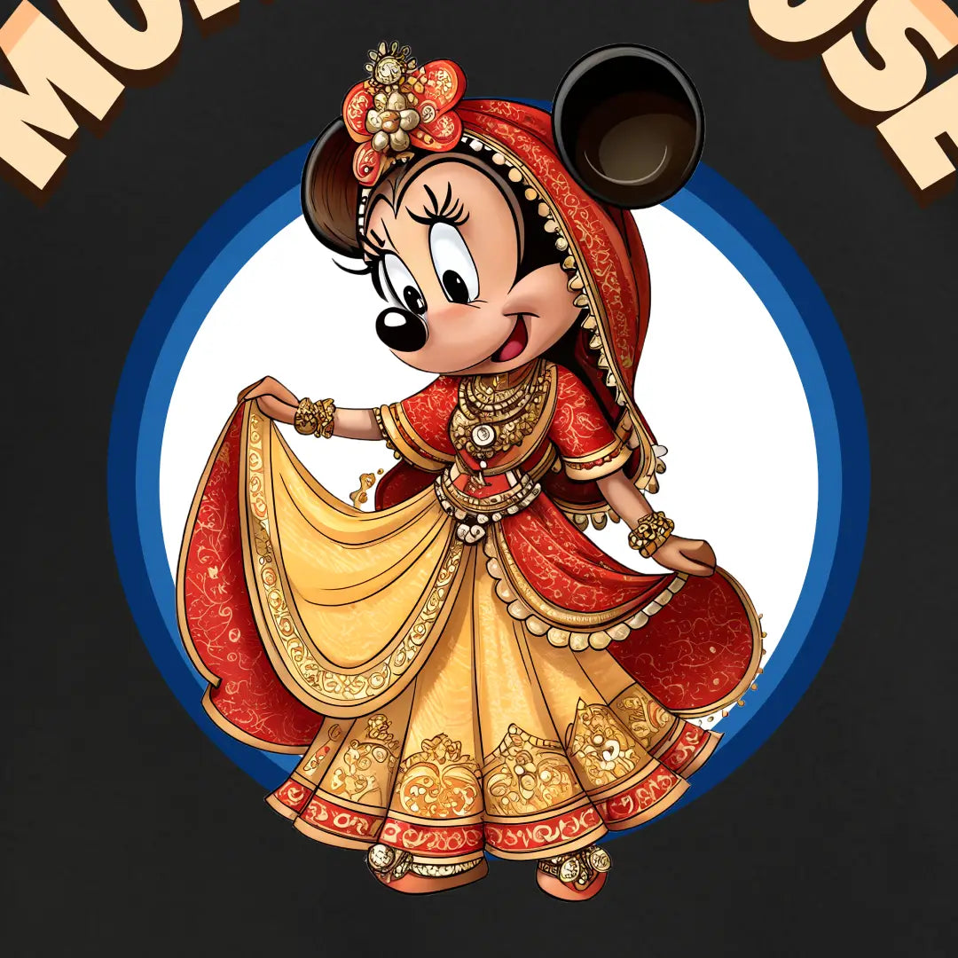 Munni Mouse Classic Red Lehenga