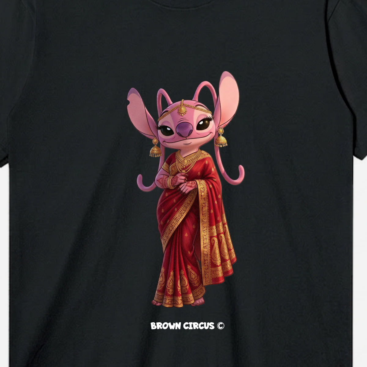 Red Saree Desi Stitch (Angel)