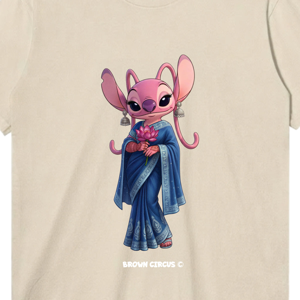 Blue Saree Desi Stitch (Angel)