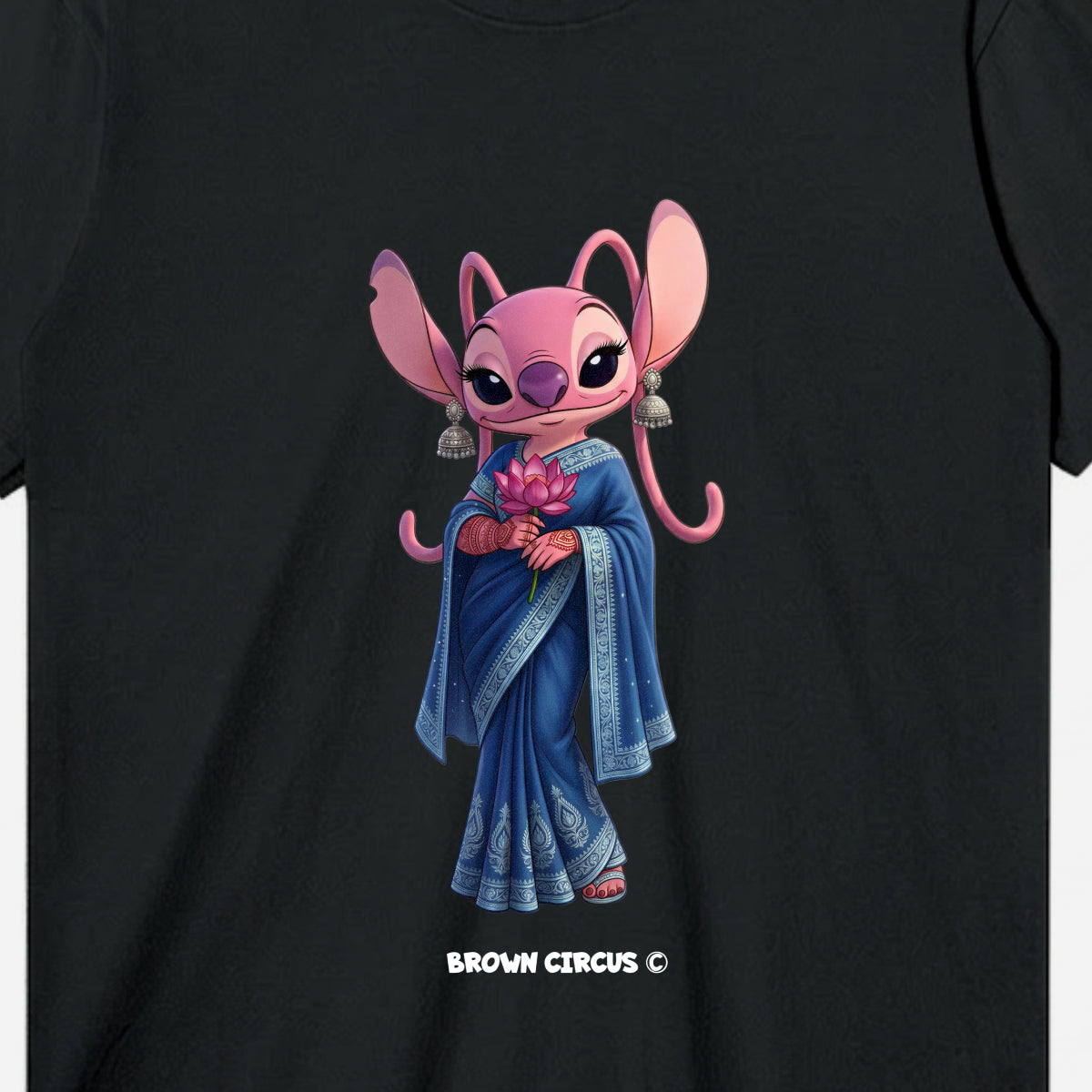 Blue Saree Desi Stitch (Angel)